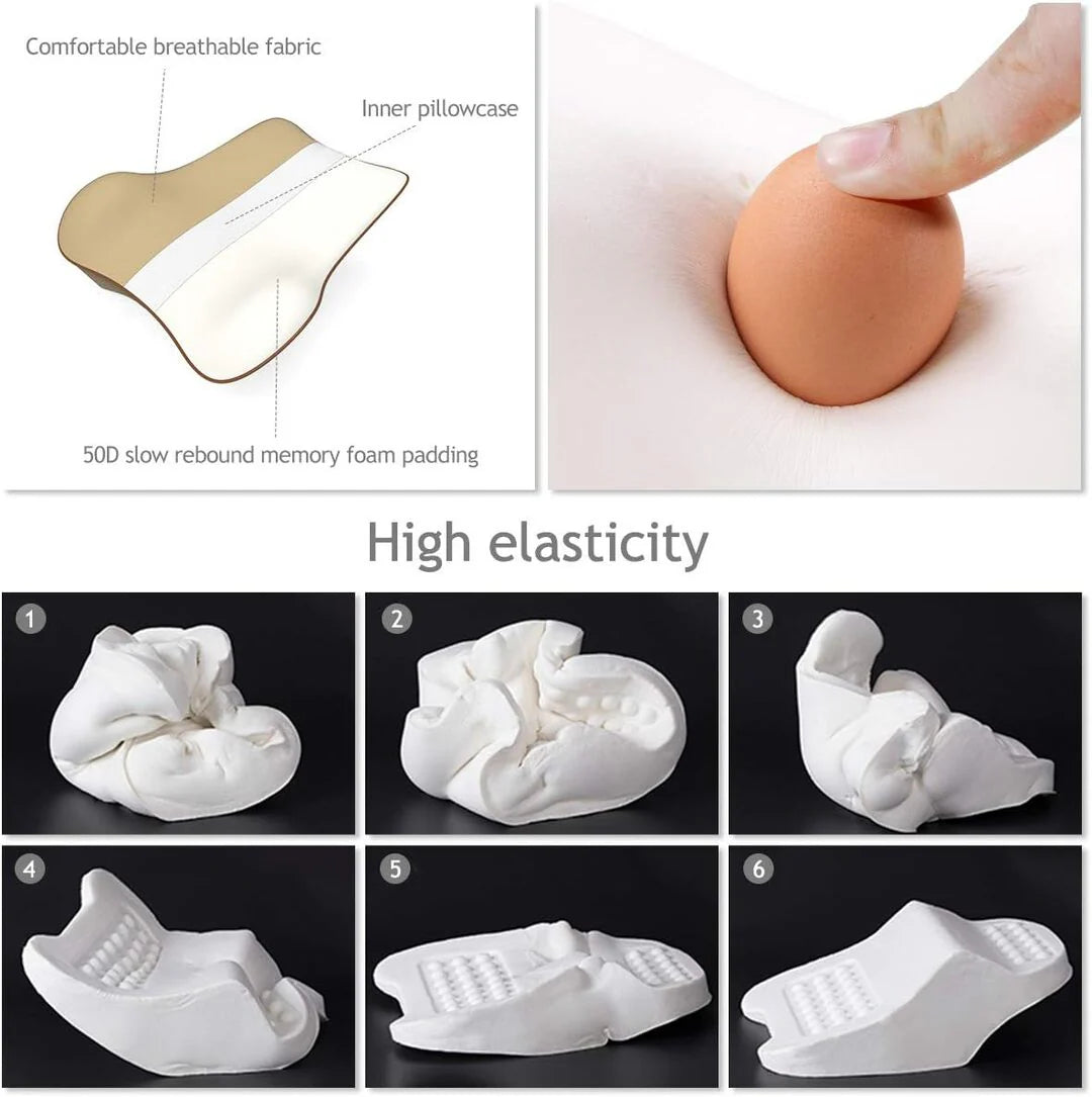 Universal Back Rest Cushion for Pain Relief Premium Quality Memory Foam For Car Seat 1 Pc
