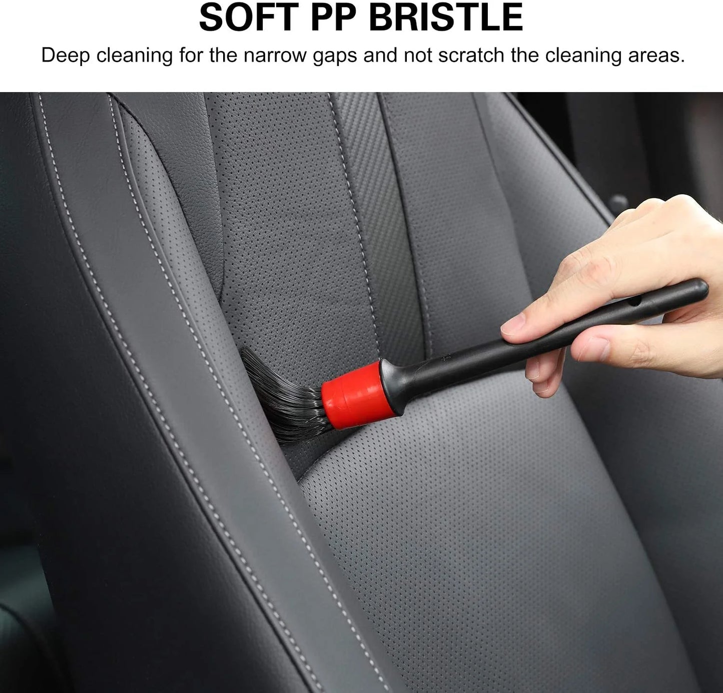 Car Detailing Brush For Cleaning Dashboard, Interior, Exterior 5 Pcs Set